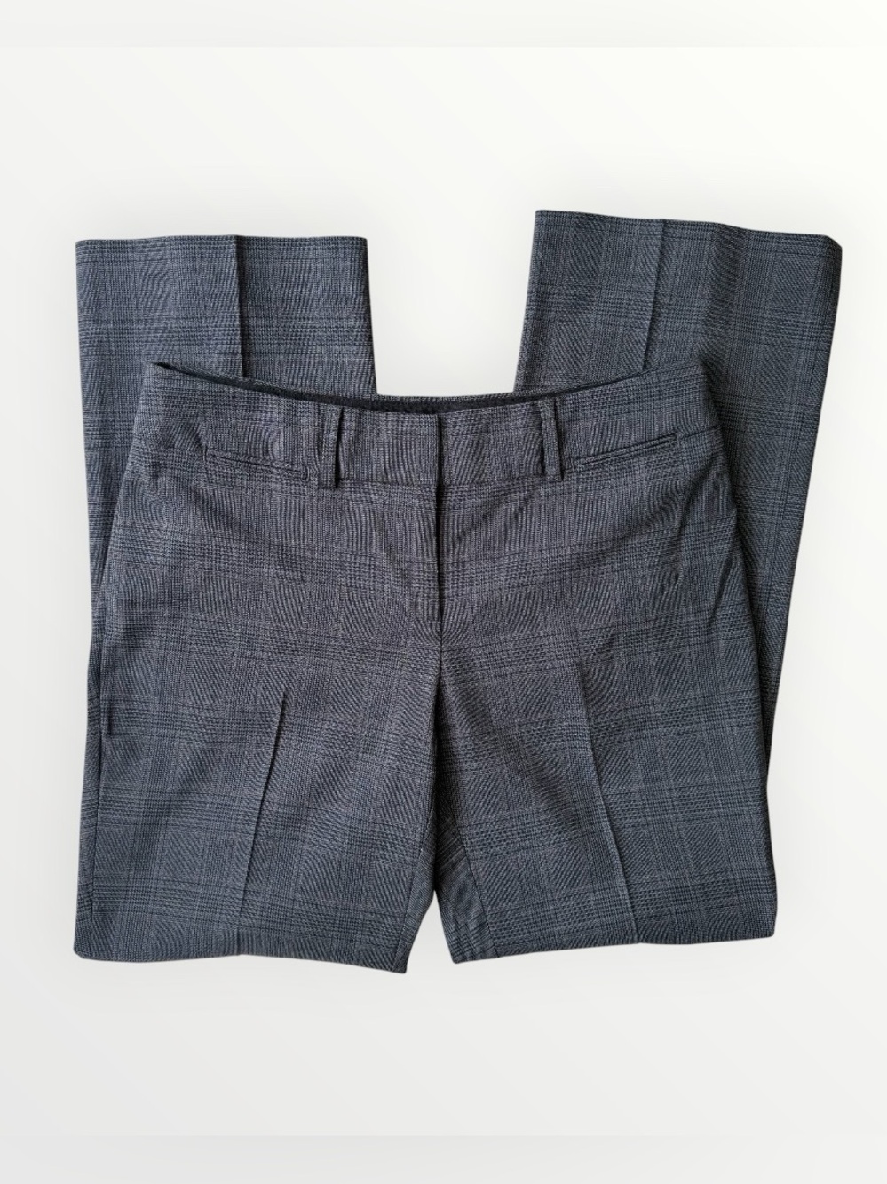 Ann Taylor Loft Petites Julie Trouser Gray Plaid Career Dress Pants Size 6P